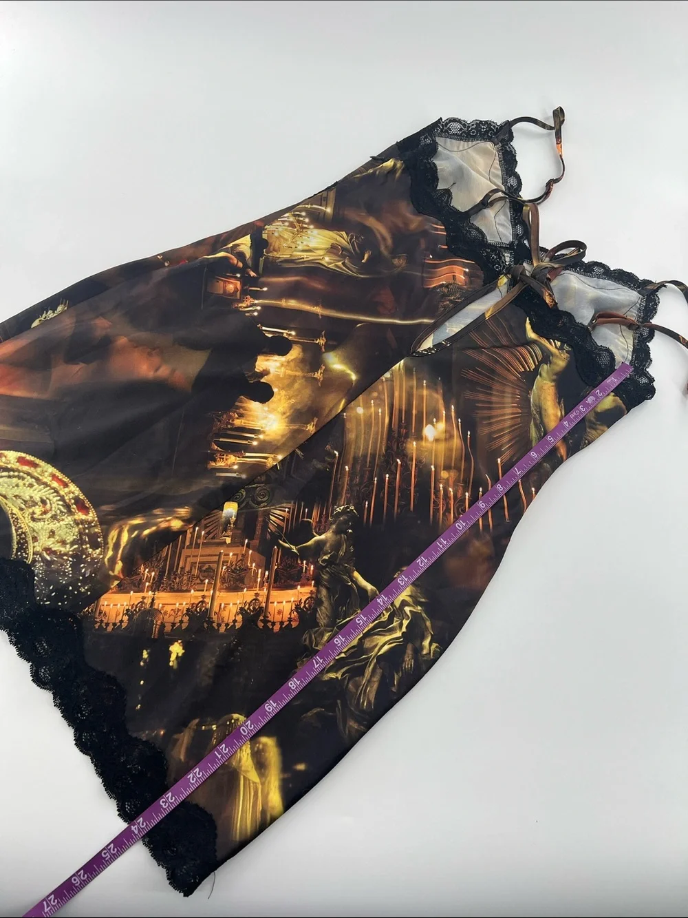 Current Mood Evil Underworld Photo Print Slip Dress